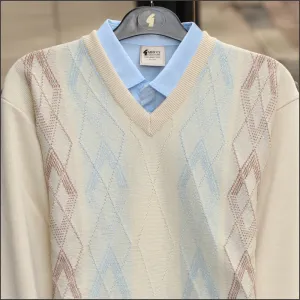 Gabicci M03 Ivory V Neck^