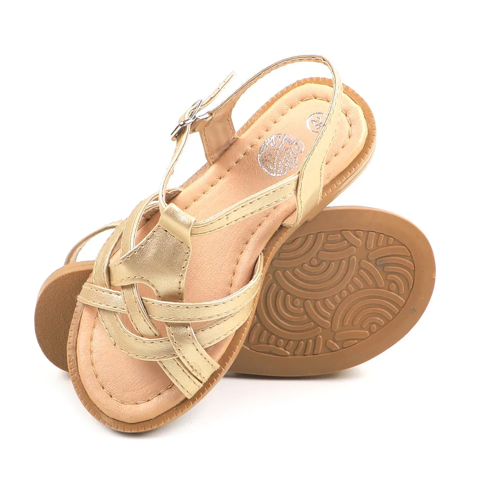 Girls Sandal 1208 - Golden