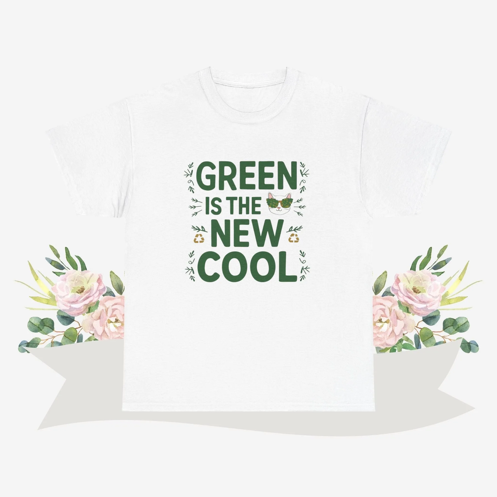 Green Is The New Cool Cotton Tshirt