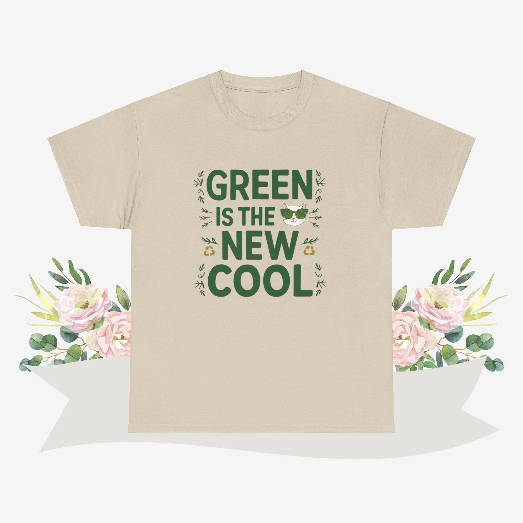 Green Is The New Cool Cotton Tshirt