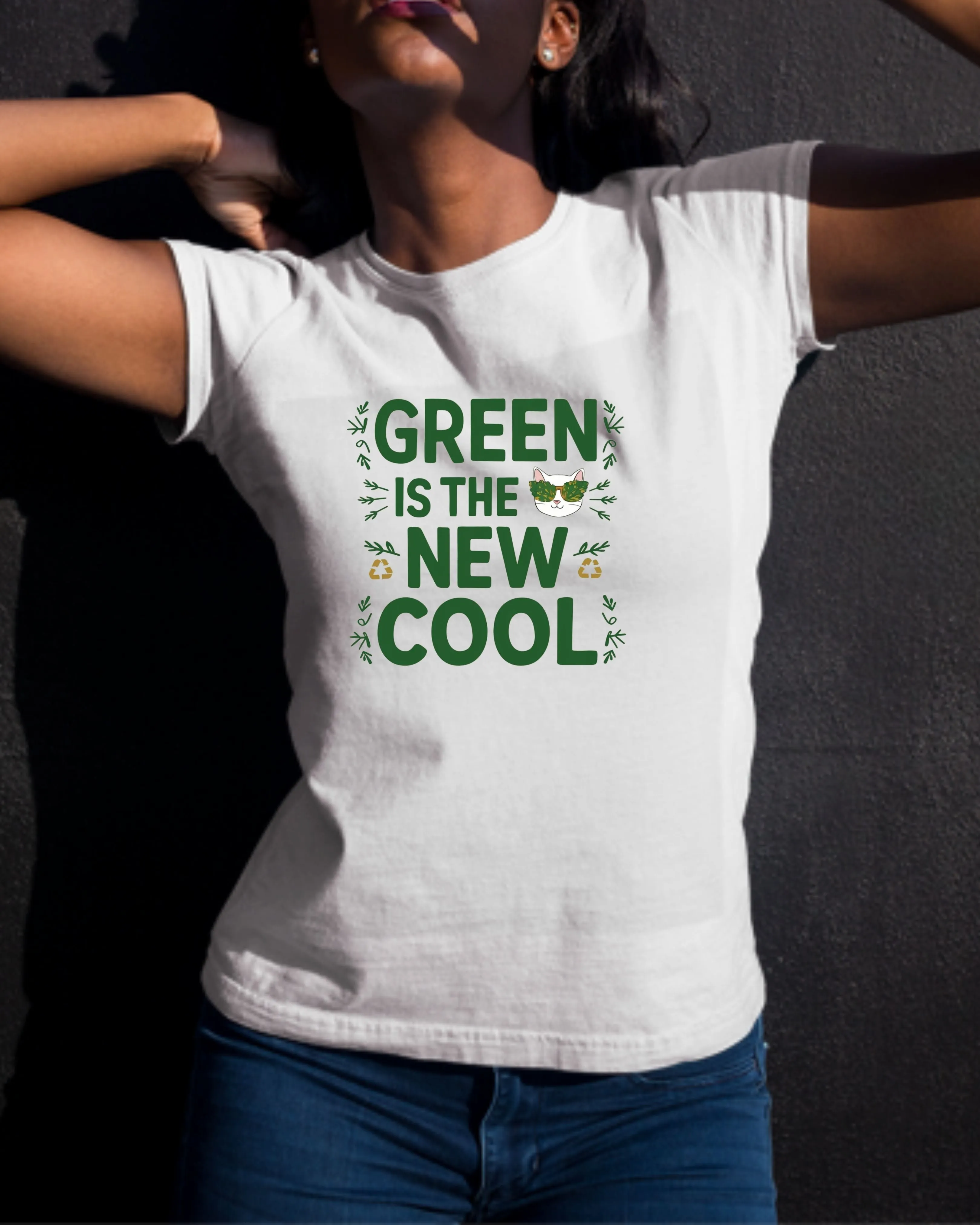 Green Is The New Cool Cotton Tshirt