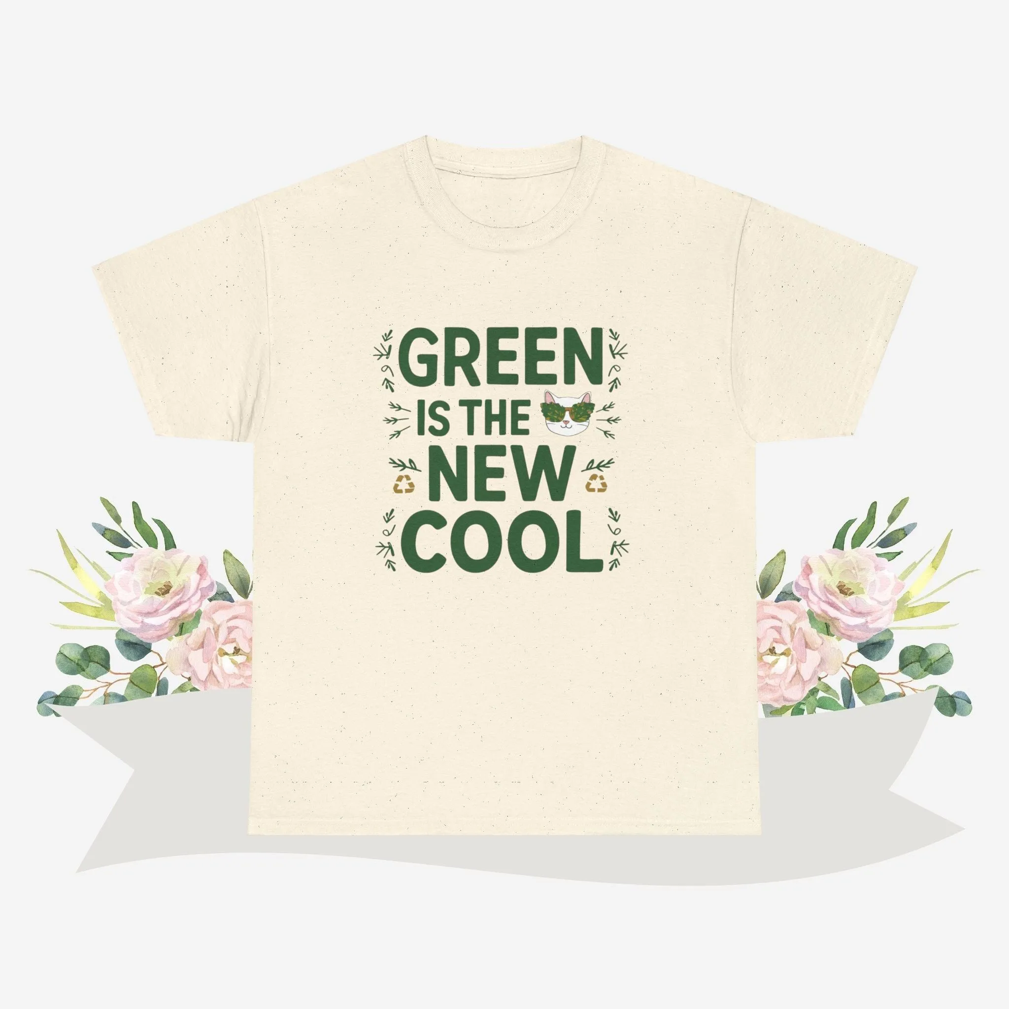 Green Is The New Cool Cotton Tshirt