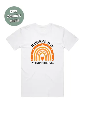 HARMONY DAY EVERYONE BELONGS AUSTRALIA  T-SHIRT