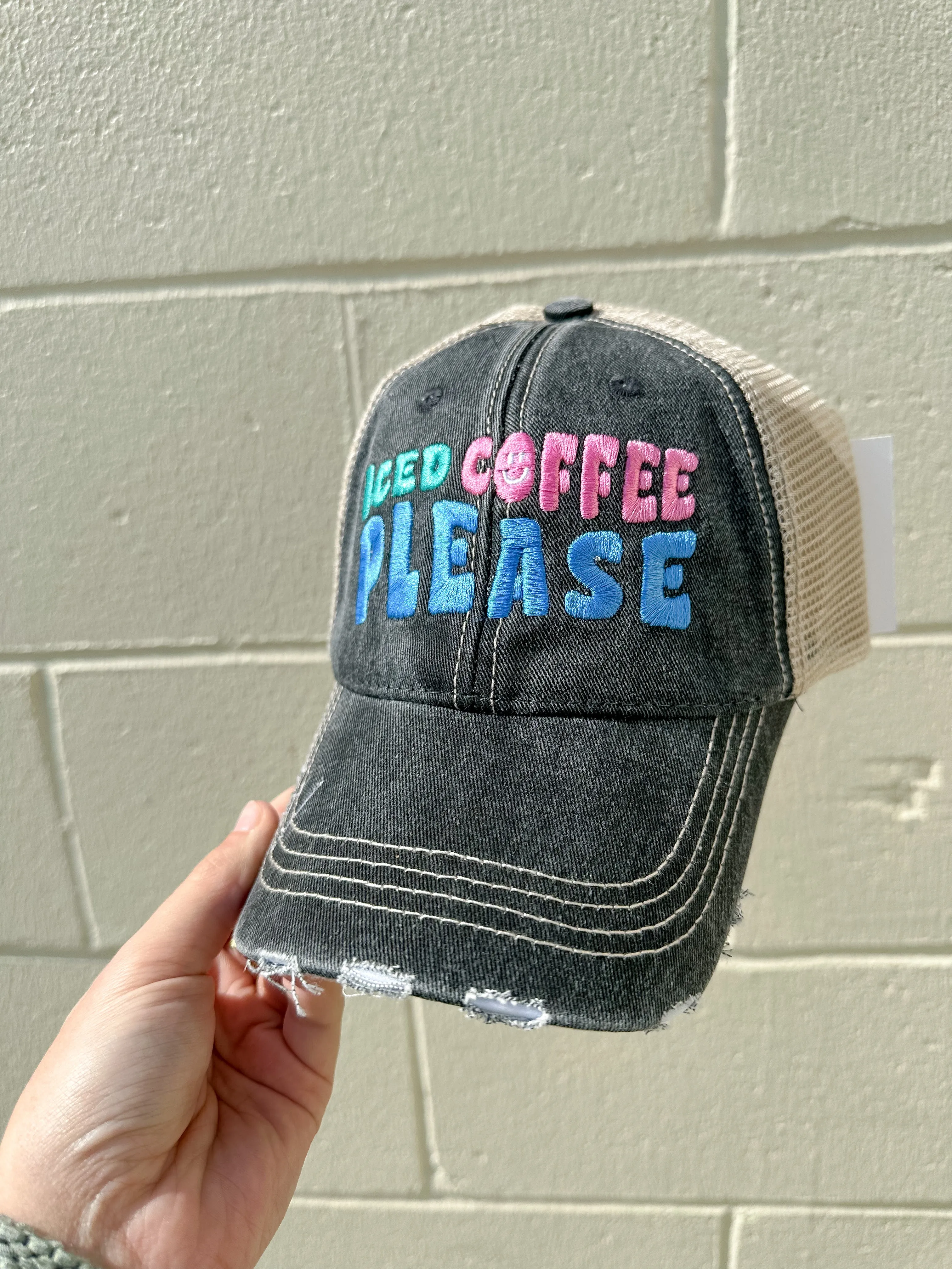 Iced Coffee Please Trucker Hats