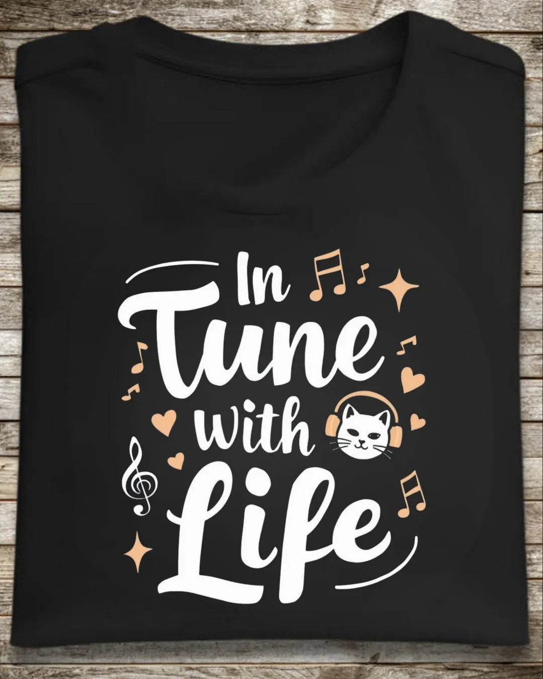 In Tune With Life Cotton Tee