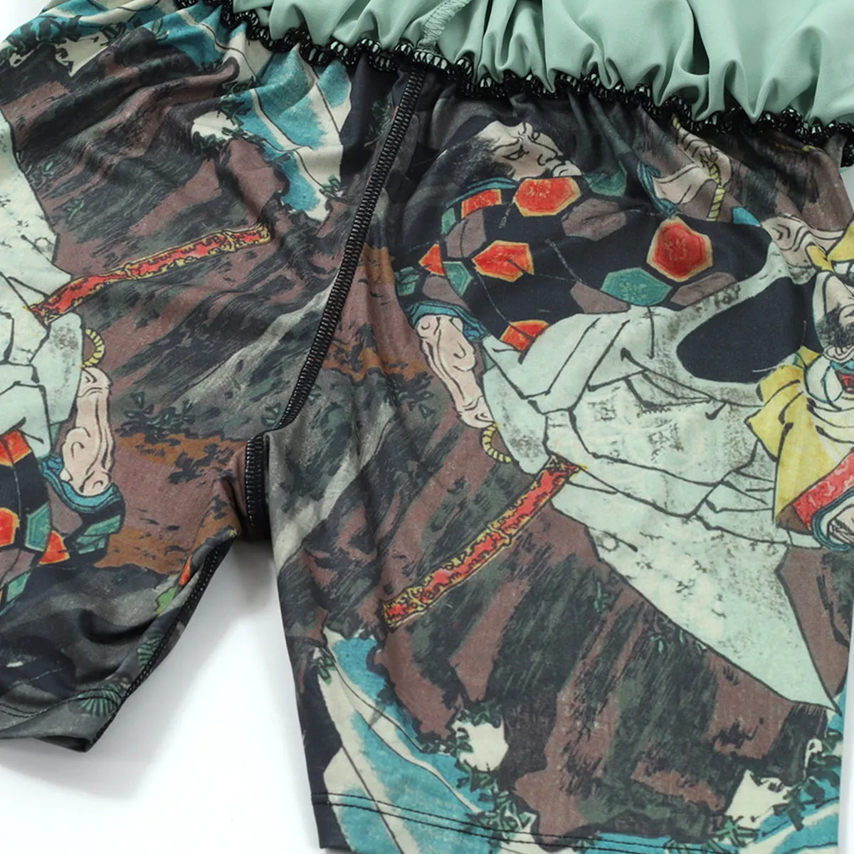 Kitsune "Battle" Compression-Lined Shorts