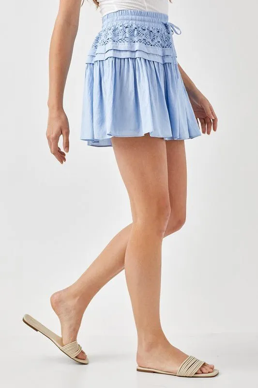Lace Trim Skirt
