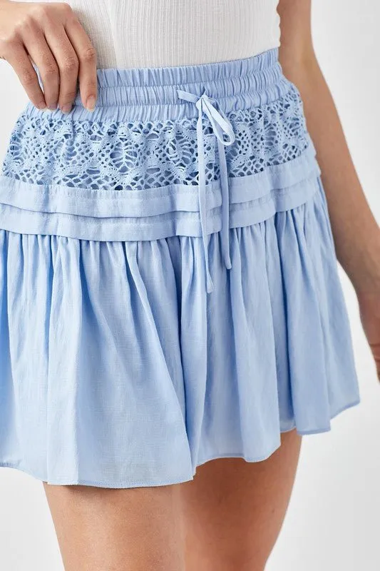 Lace Trim Skirt