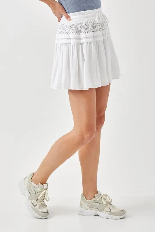 Lace Trim Skirt
