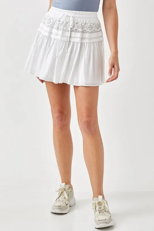 Lace Trim Skirt