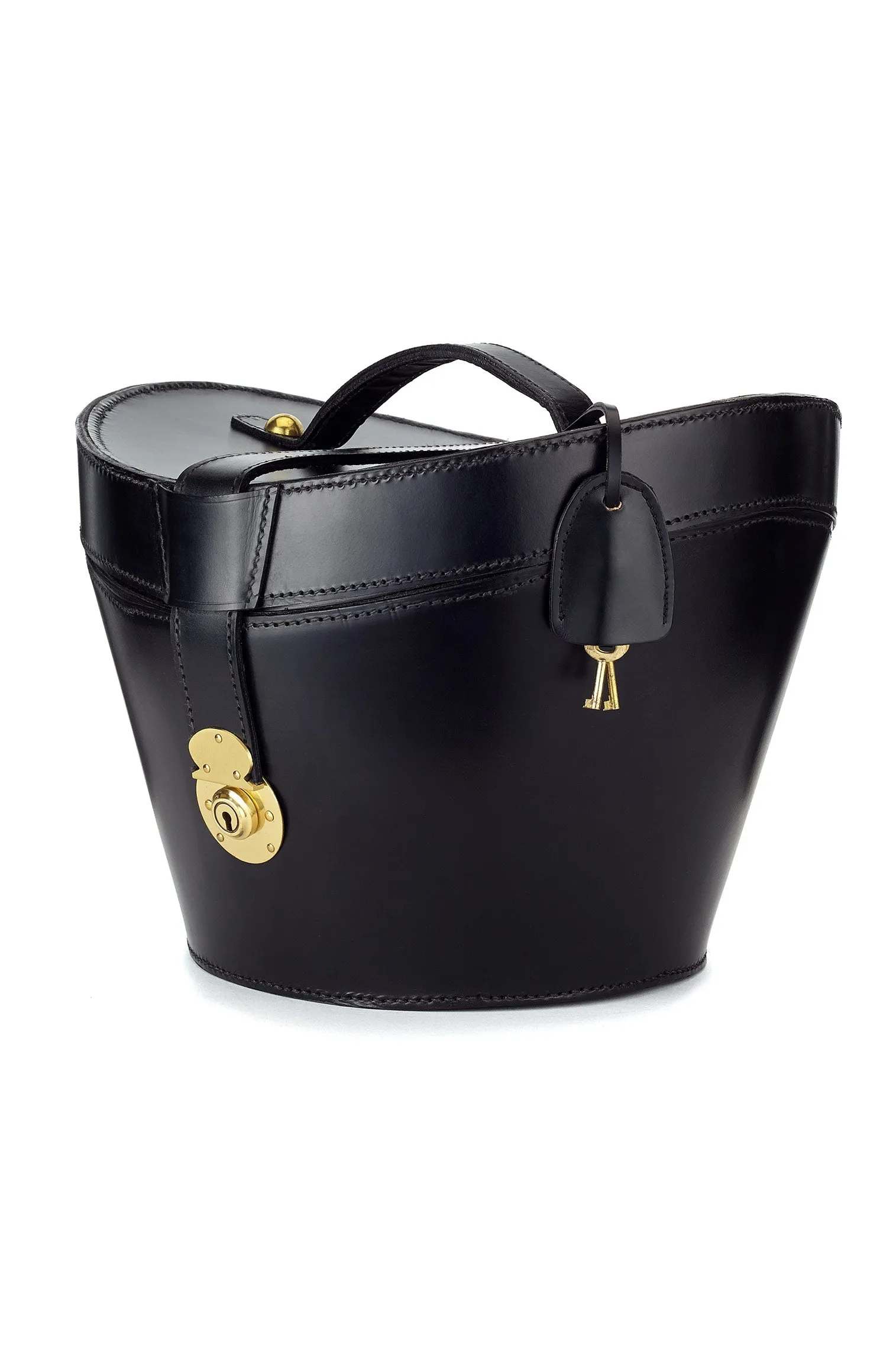 Leather Top Hat Bucket