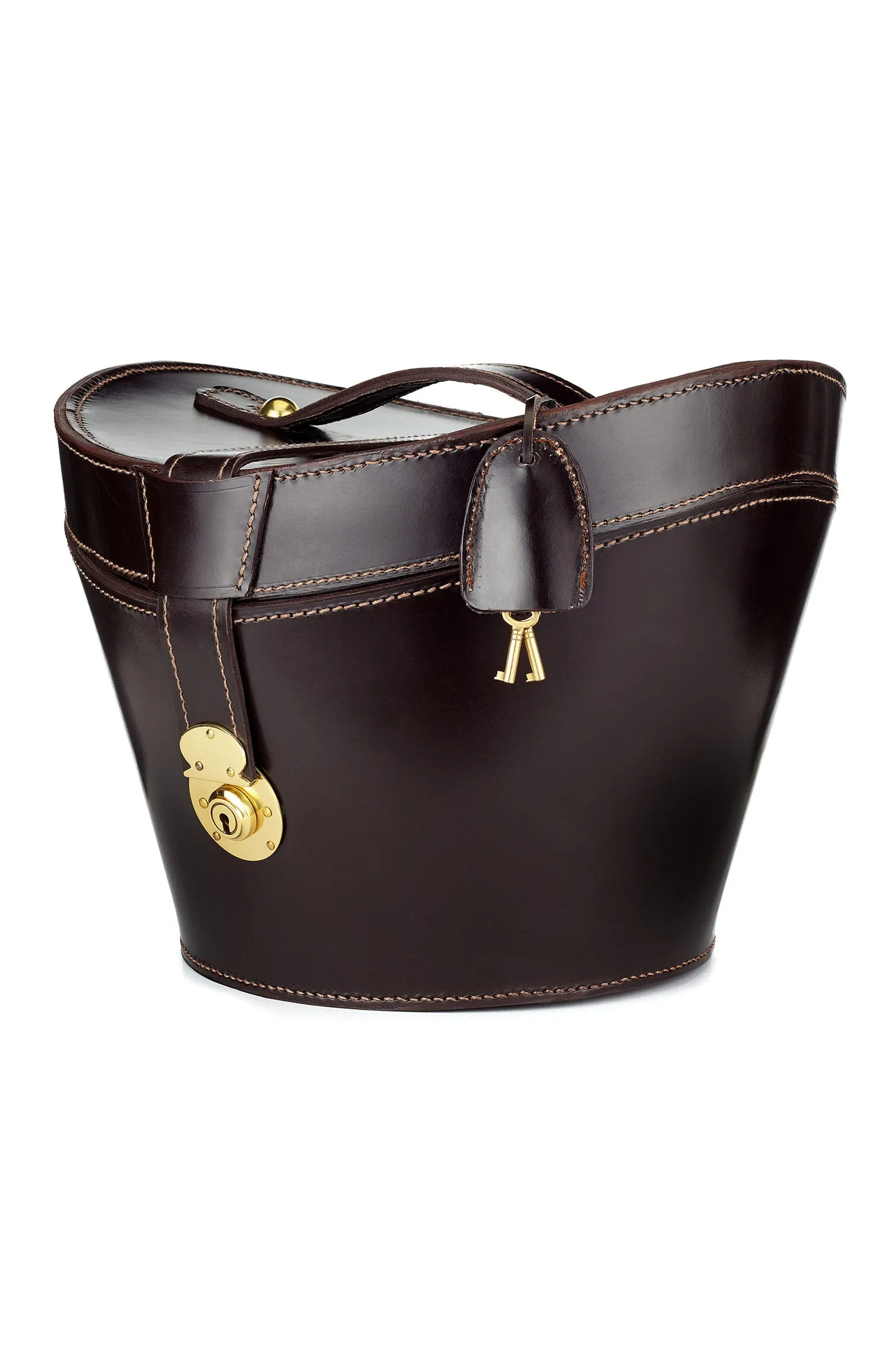 Leather Top Hat Bucket