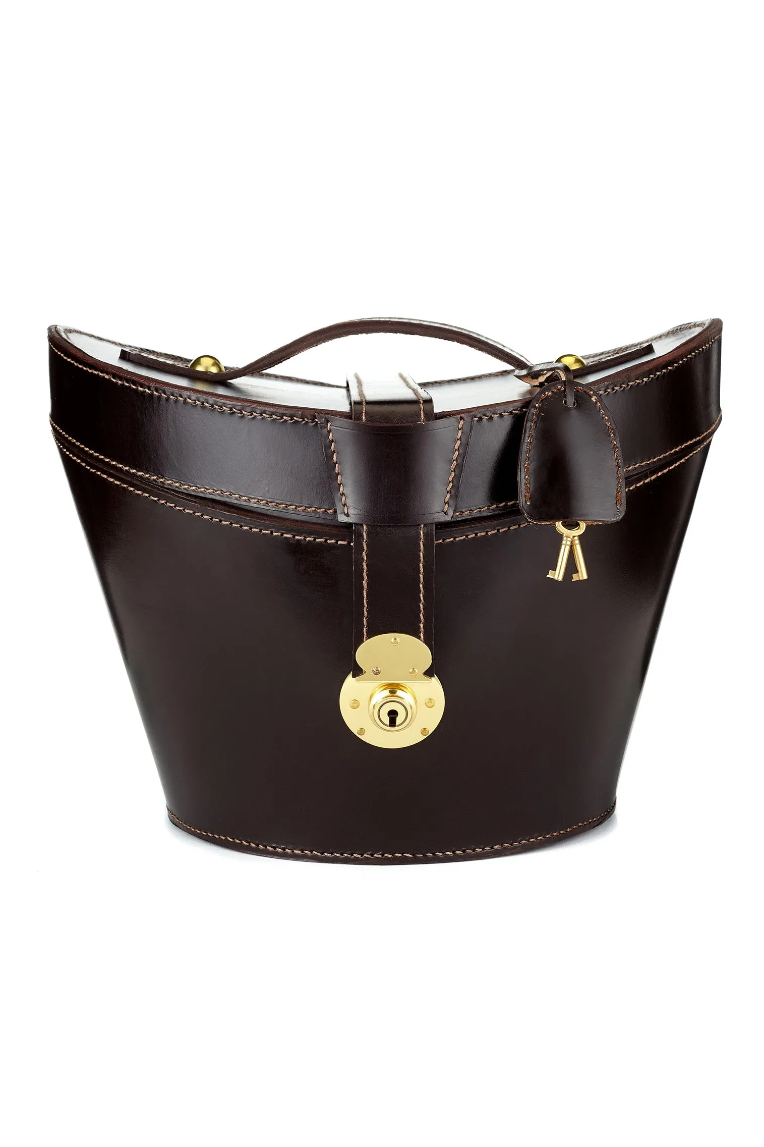 Leather Top Hat Bucket