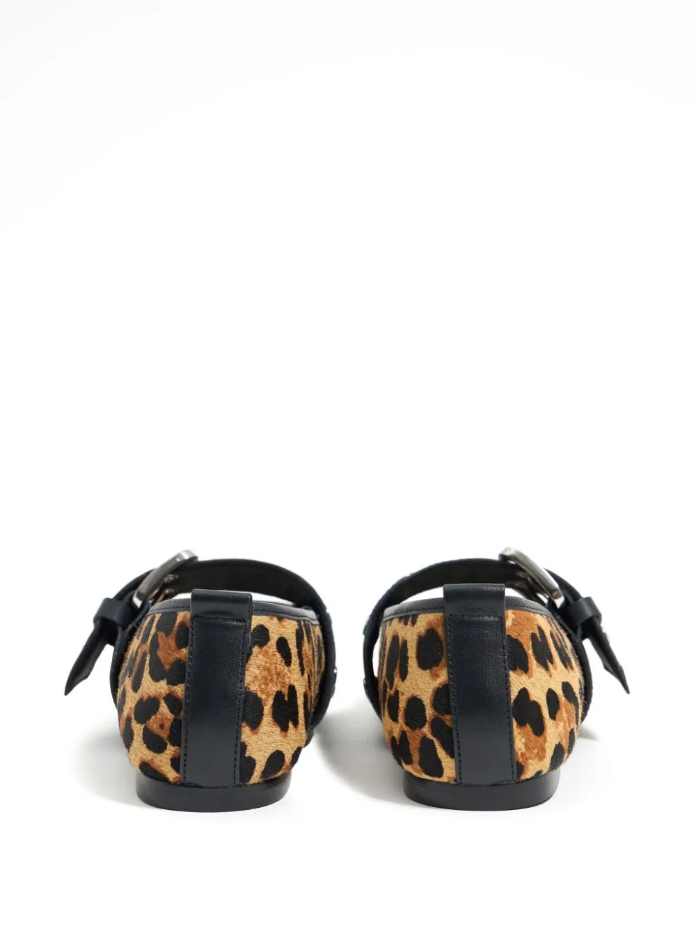 leopard-print ballerina shoes