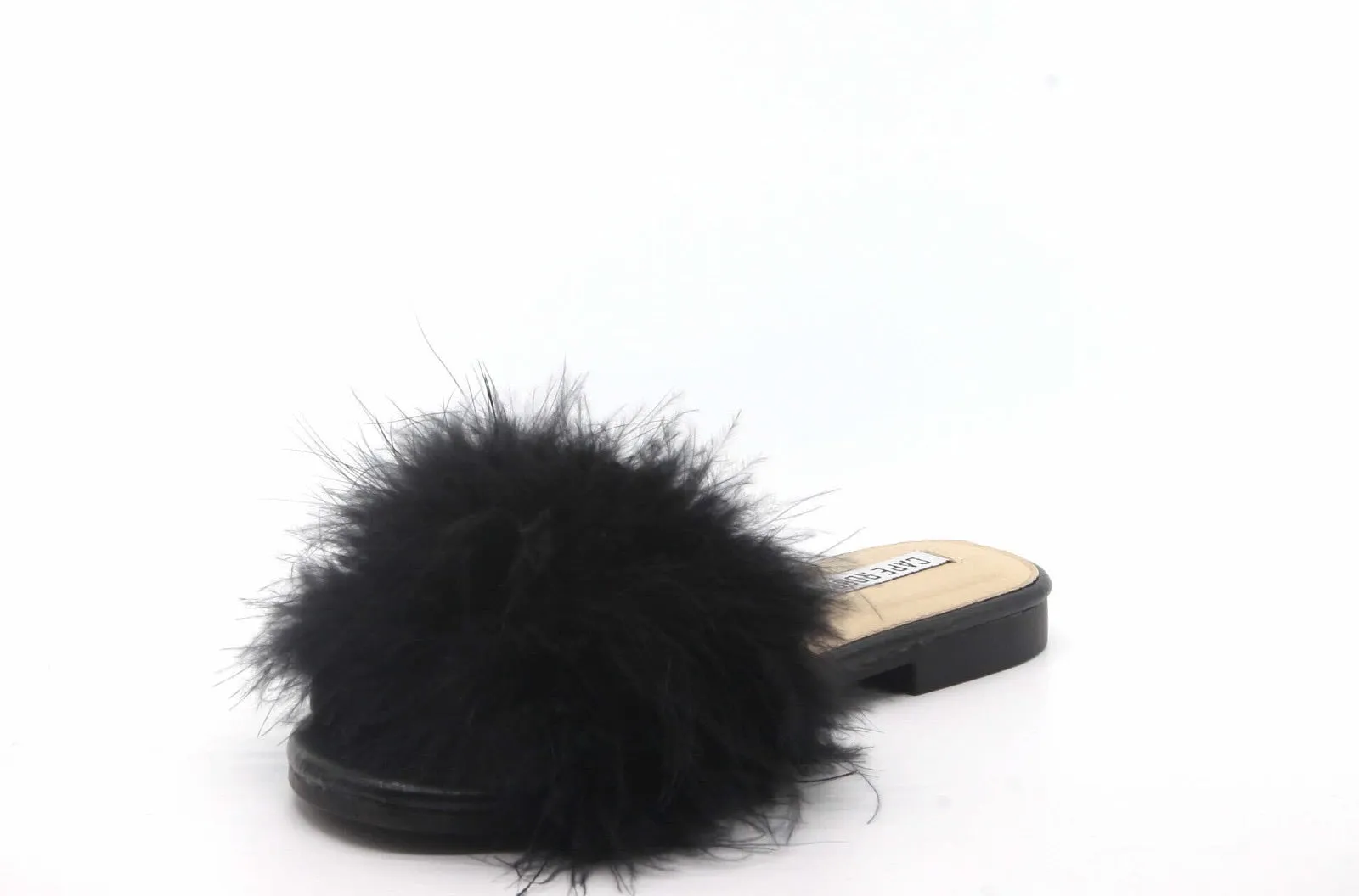 Maxim Faux Fur Slides - Black