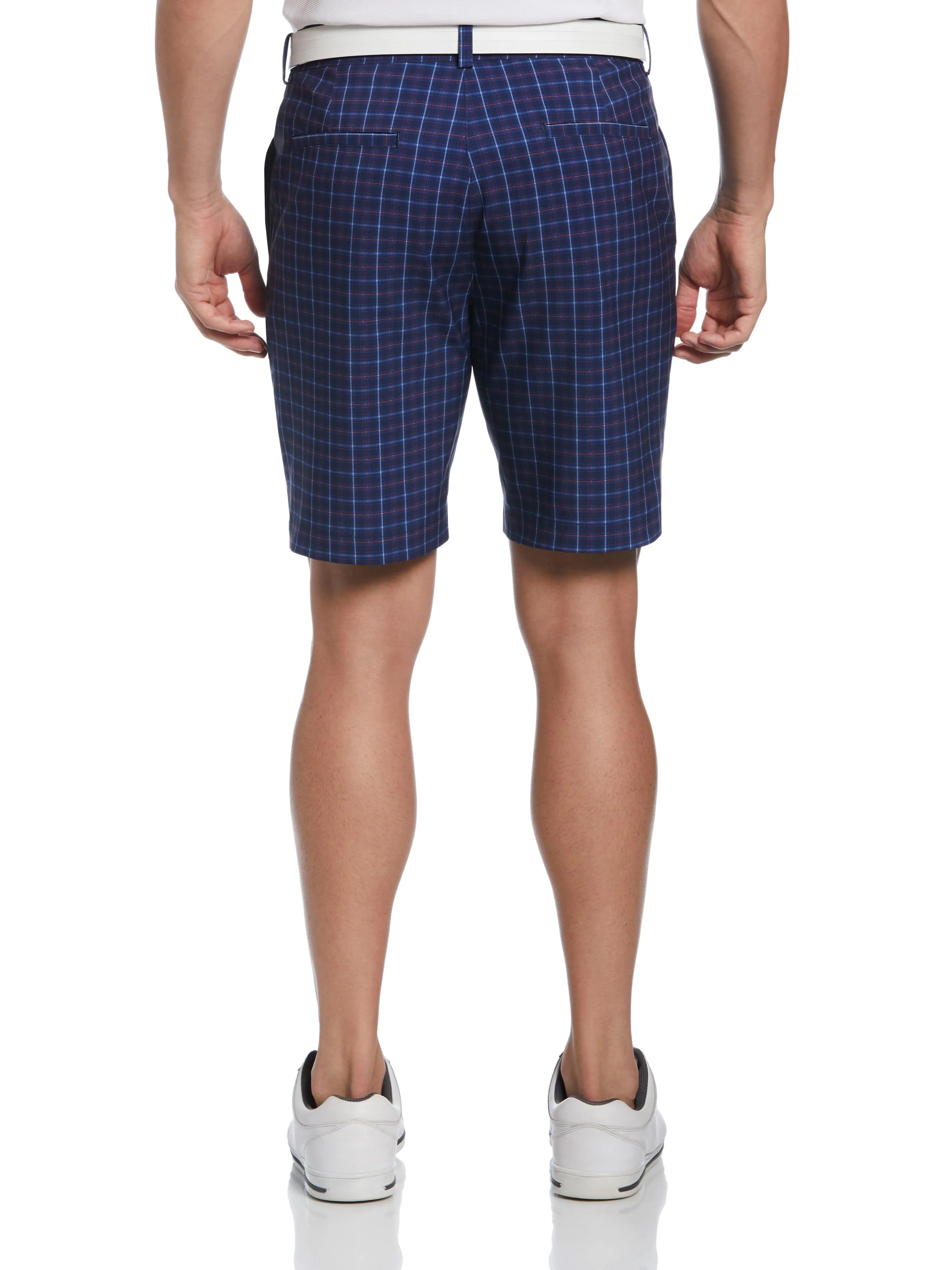 Men's Energy Plaid Print Golf Short with Active Waistband