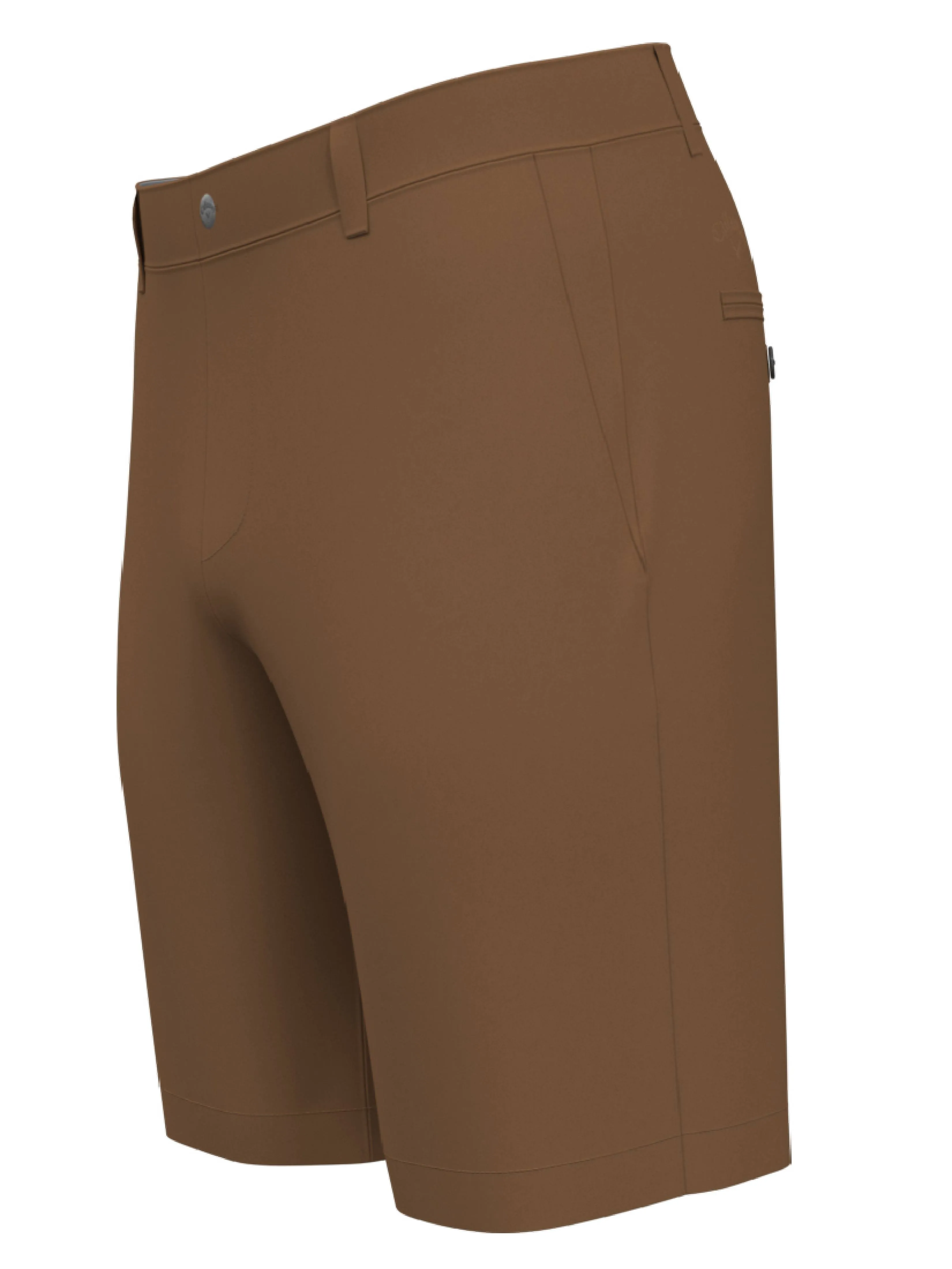 Mens Flat Front Solid Golf Short