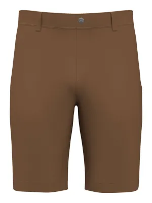 Mens Flat Front Solid Golf Short