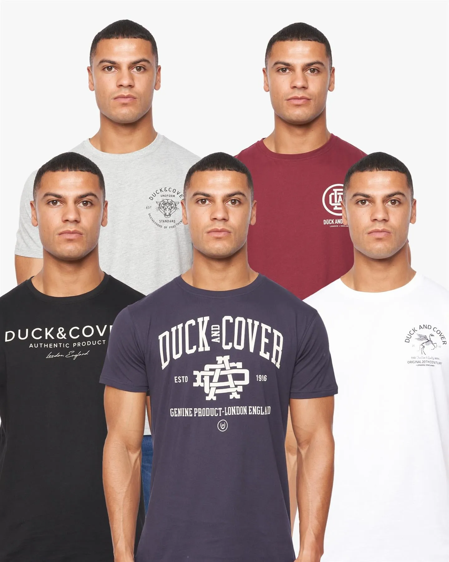 Mens Klapstar T-Shirt 5pk Assorted