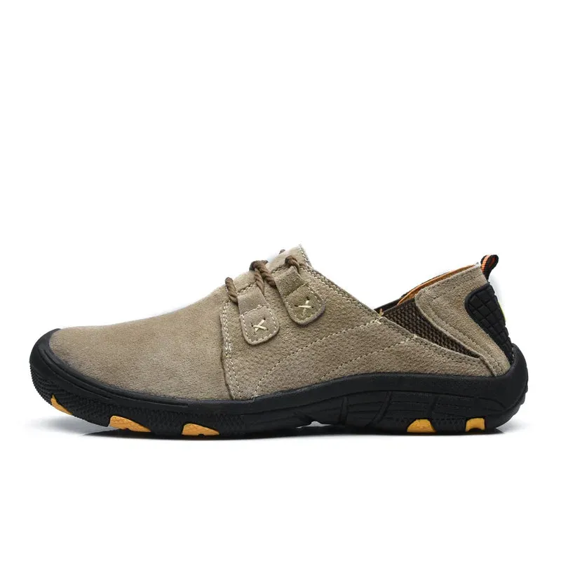Men’s Suede Leather Casual Wear-Resistant Shoes