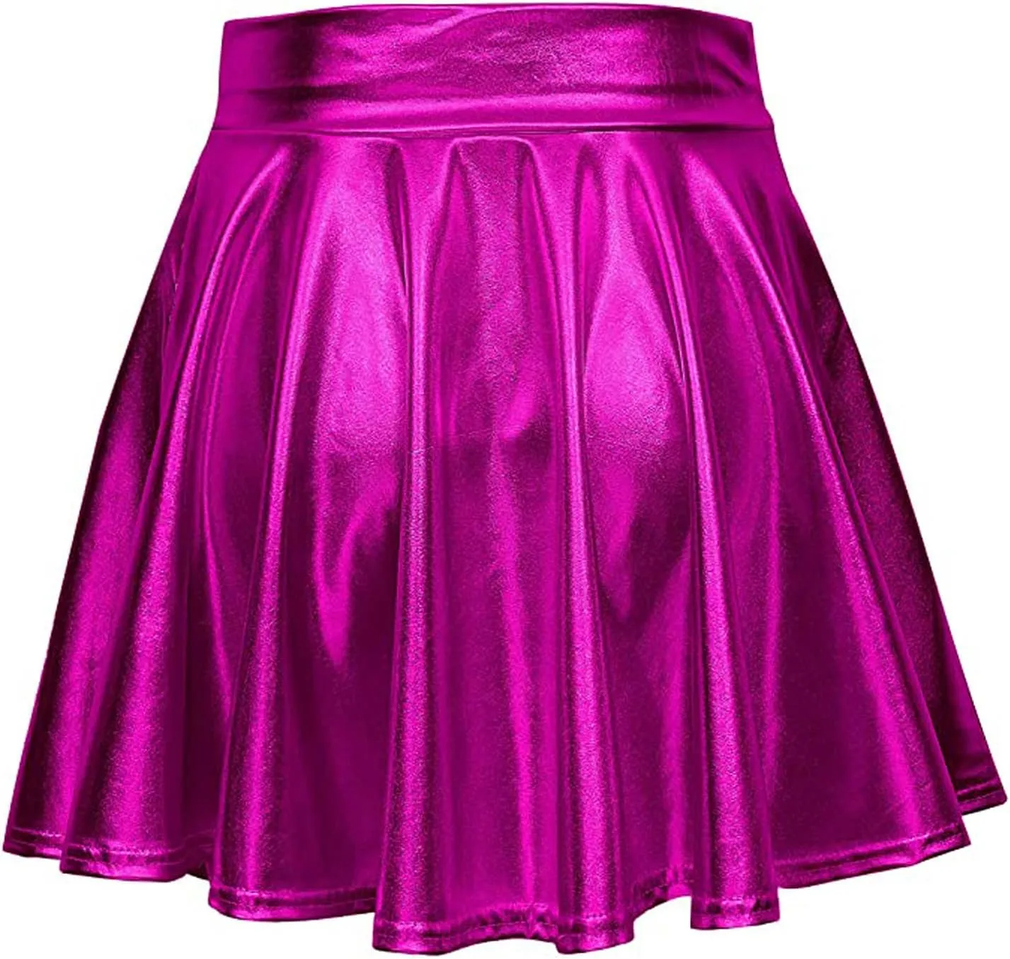 Midi Skirts for Women Ladys Leather Skirt Sexy Ruffle Solid High Waist Mini Short Skirt Hem Ruched Wrap Mens