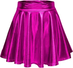 Midi Skirts for Women Ladys Leather Skirt Sexy Ruffle Solid High Waist Mini Short Skirt Hem Ruched Wrap Mens