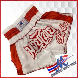 Mongkol Thai shorts Chok-Dee White Red