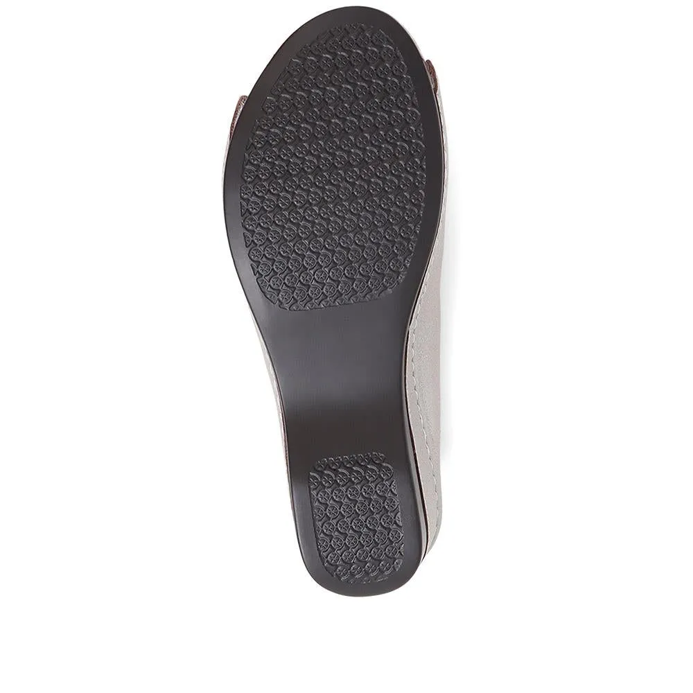 Mule Wedge Sandals - WLIG37015 / 323 779