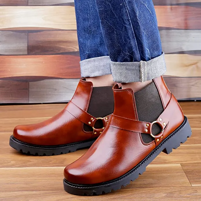 New Arrival Casual Ring Chelsea Slip-On Ankle Boot For Men's-JonasParamount