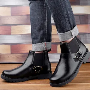 New Arrival Casual Ring Chelsea Slip-On Ankle Boot For Men's-JonasParamount