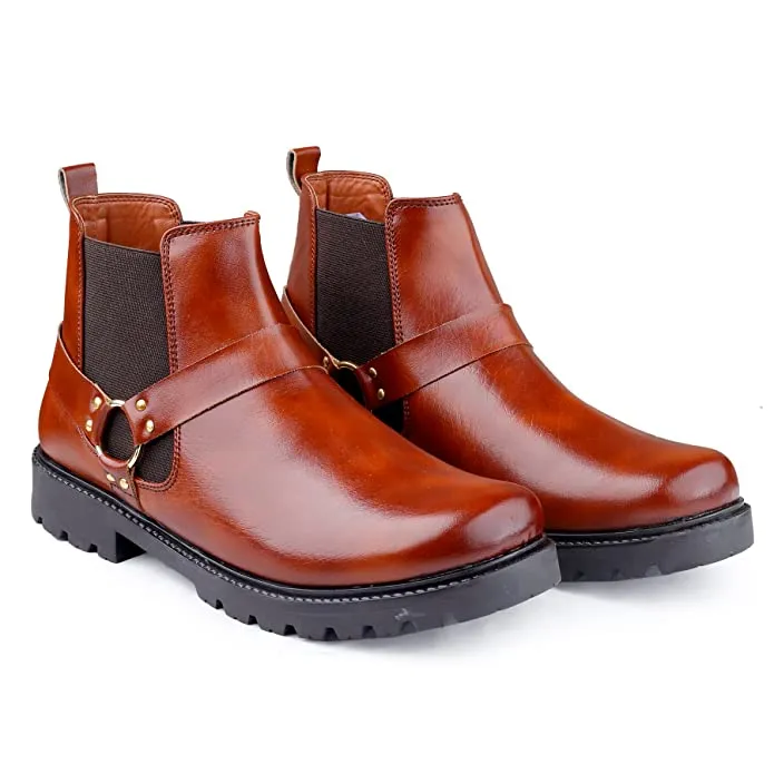 New Arrival Casual Ring Chelsea Slip-On Ankle Boot For Men's-JonasParamount