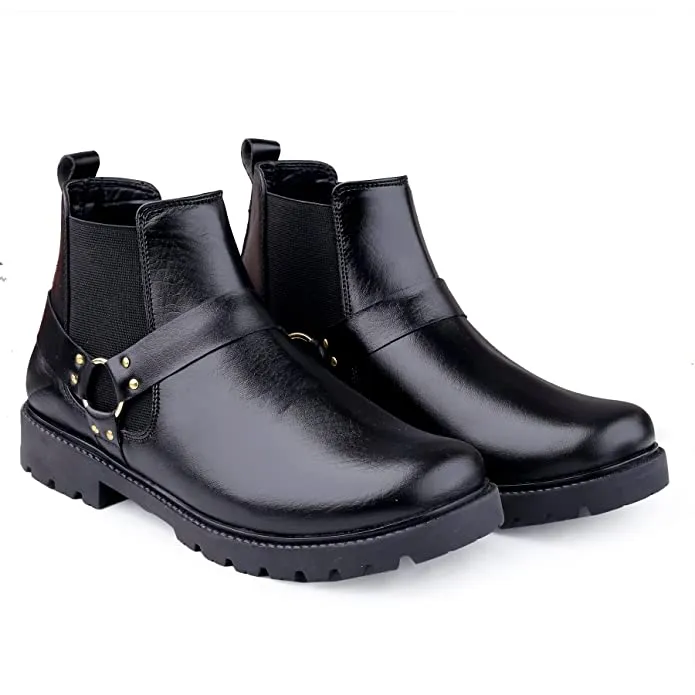 New Arrival Casual Ring Chelsea Slip-On Ankle Boot For Men's-JonasParamount