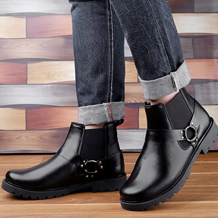 New Arrival Casual Ring Chelsea Slip-On Ankle Boot For Men's-JonasParamount