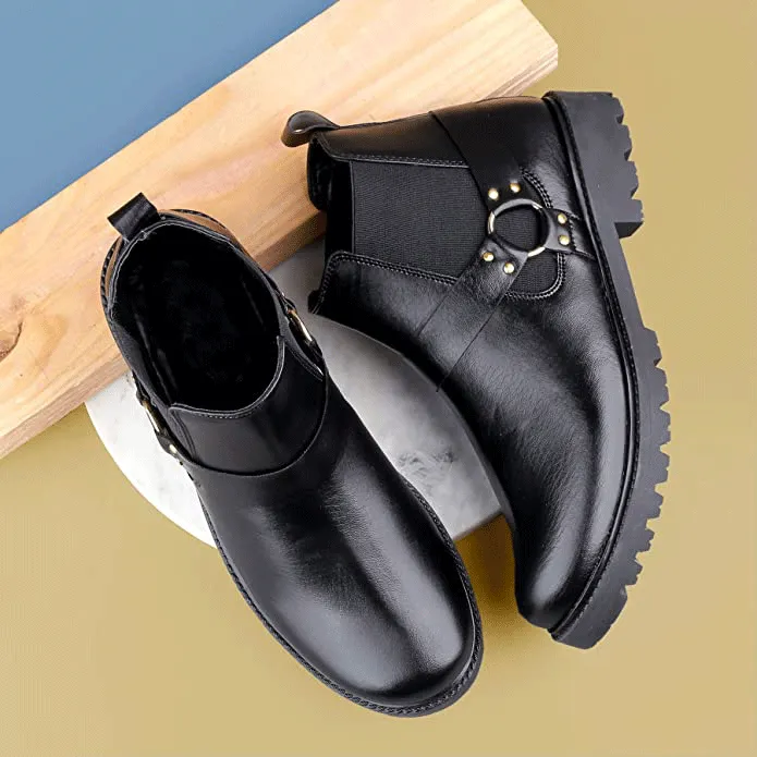 New Arrival Casual Ring Chelsea Slip-On Ankle Boot For Men's-JonasParamount
