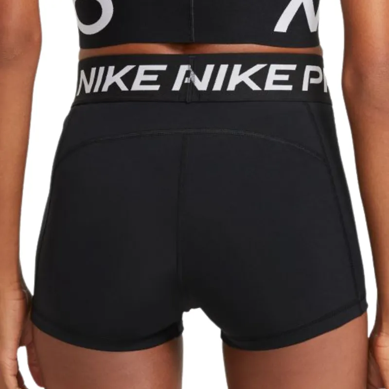 Nike Pro Womens 3" Tennis Shorts - Black/White