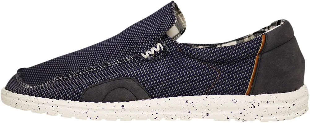 Norty Mens 8-13 Navy Slip-On Boat Shoes