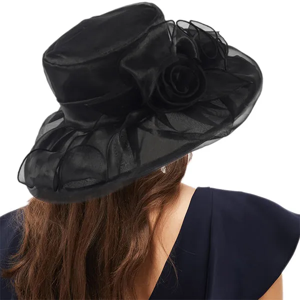 Organza Derby Church Hat Tea Party Wedding Hat S046