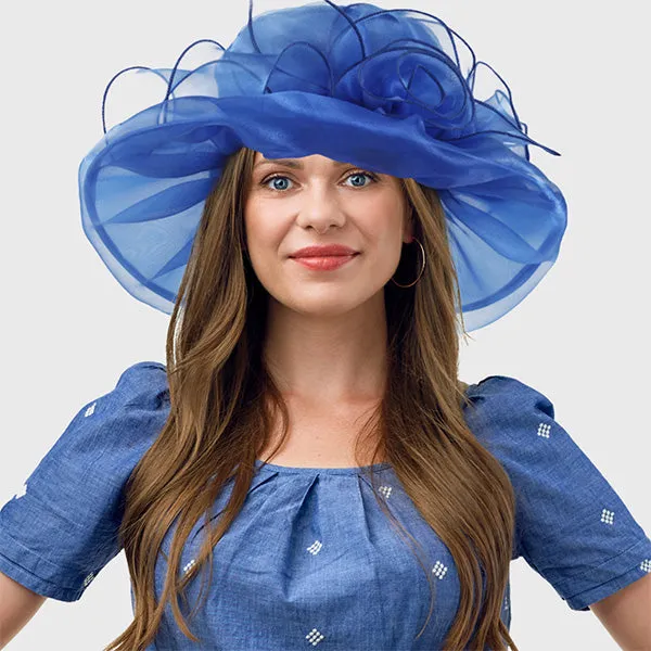 Organza Derby Church Hat Tea Party Wedding Hat S046