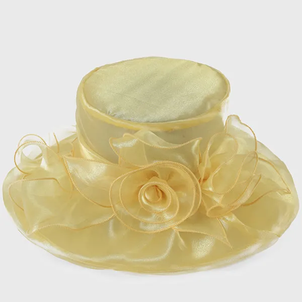 Organza Derby Church Hat Tea Party Wedding Hat S046