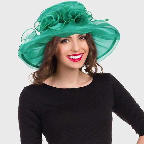 Organza Derby Church Hat Tea Party Wedding Hat S046