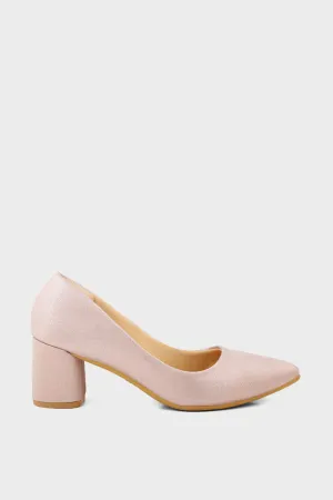 Party Wear Court Shoes I44436-Peach