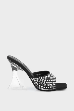 Party Wear Slip On I29292-Black