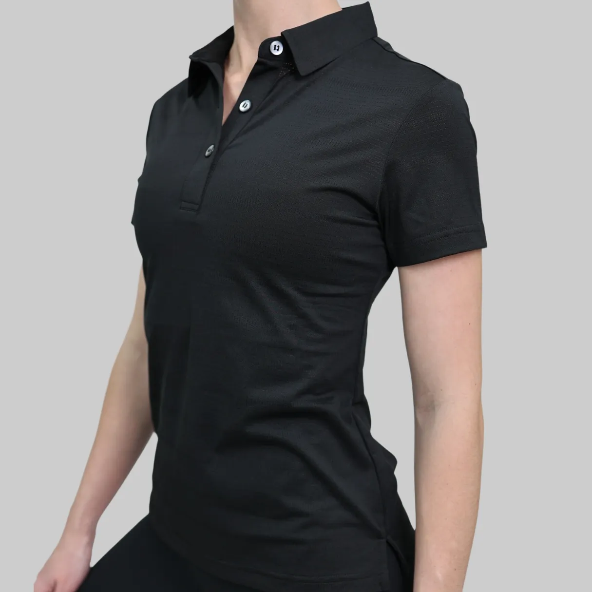 PREMIUM POLO SHIRT WOMENS - BLACK