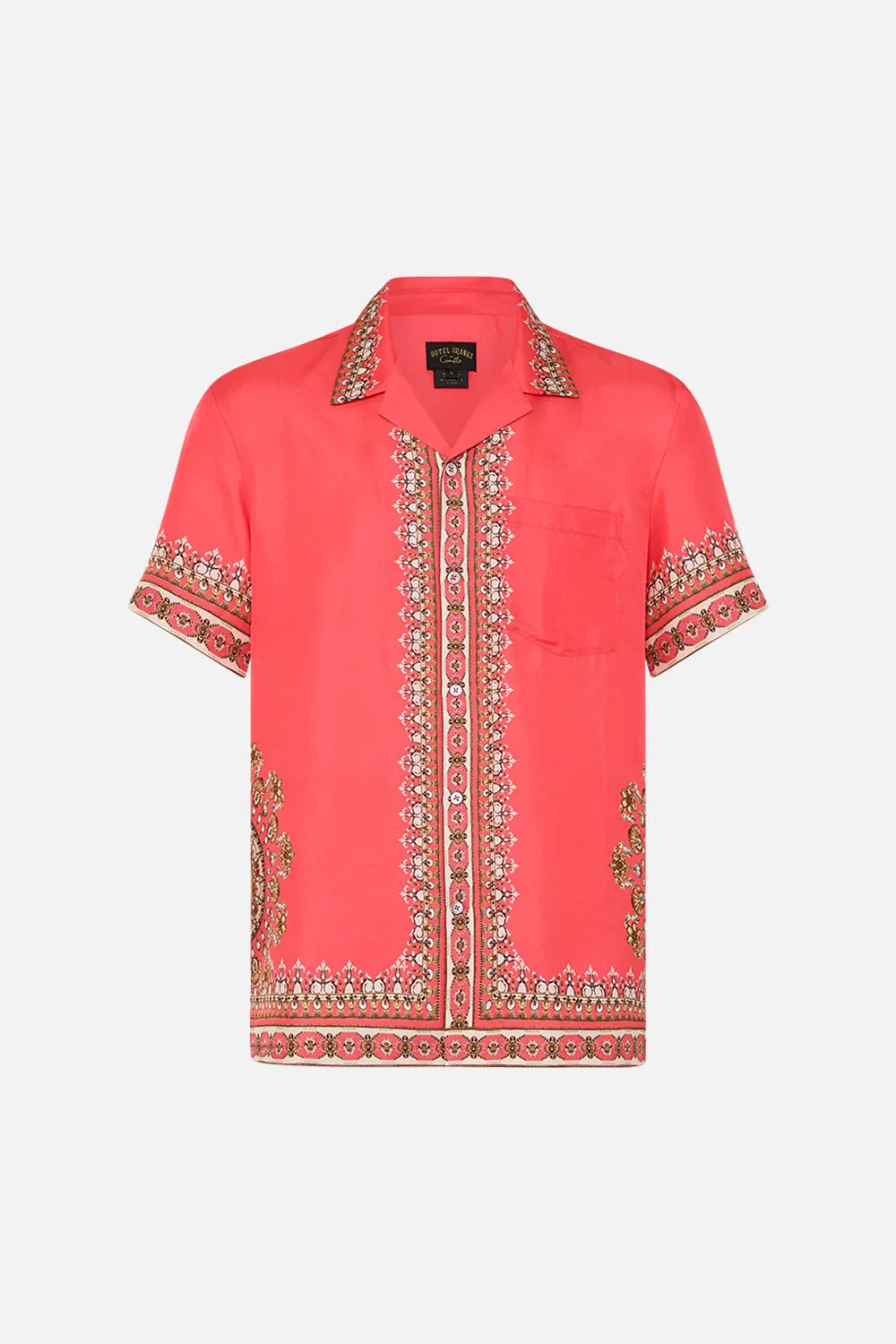 SHORT SLEEVE CAMP COLLARED SHIRT SHELL GAMES