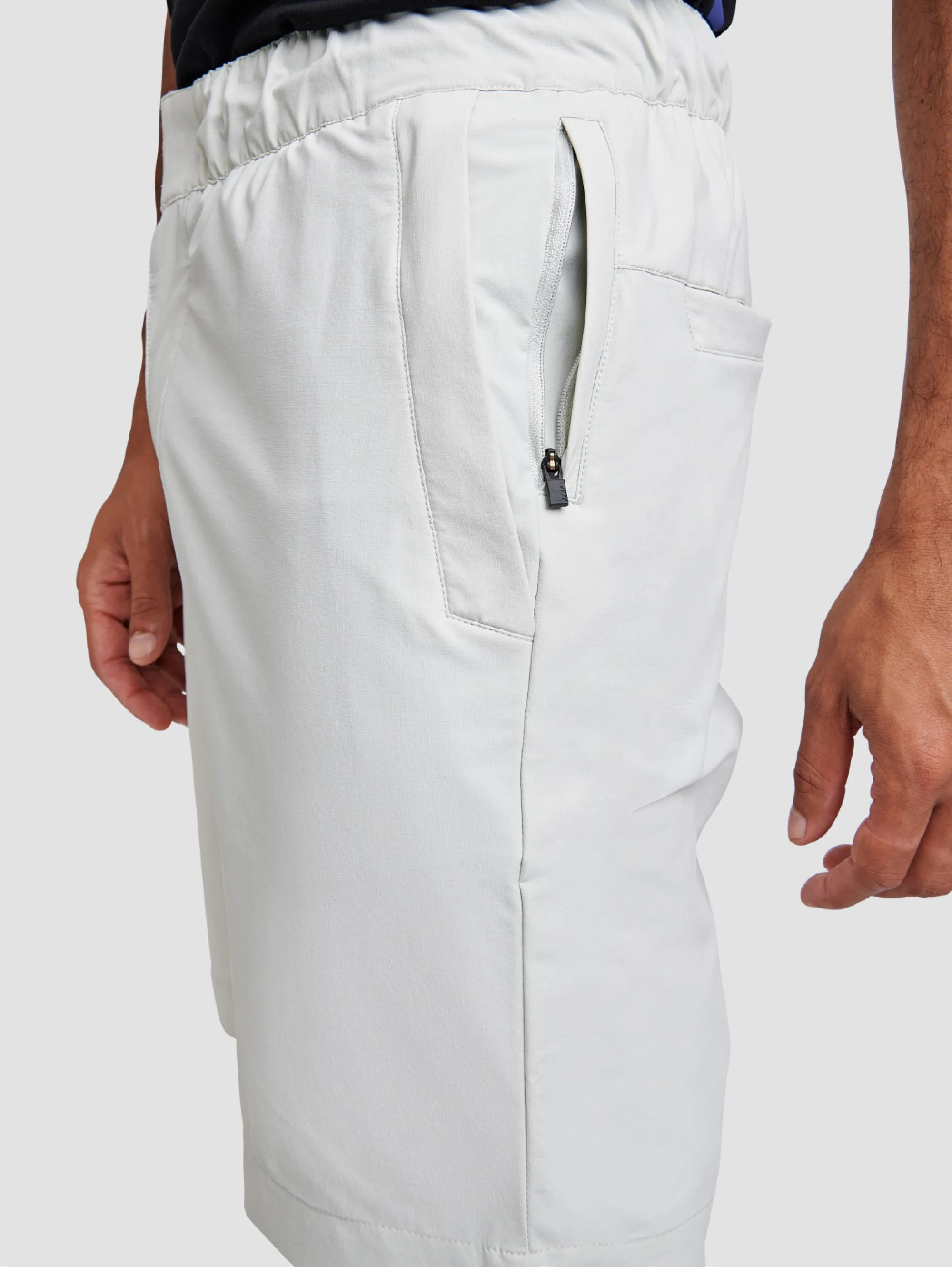 Shorts in Tessuto Tecnico Motion Grigio
