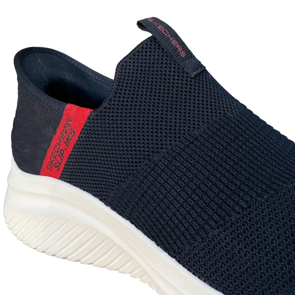 Skechers scarpa sneakers da uomo Ultra Flex 3.0 Viewpoint 232451/BKRD nero-rosso