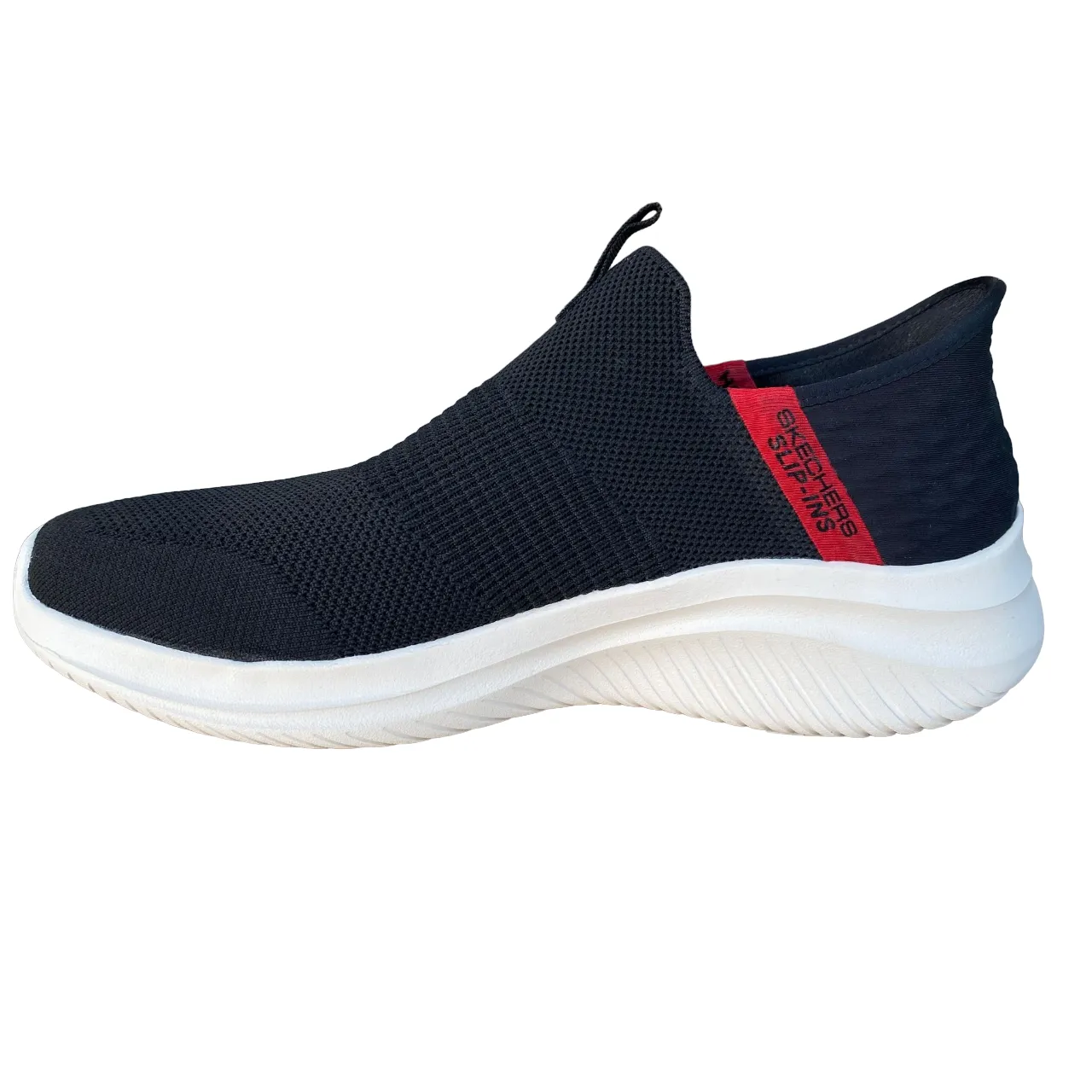Skechers scarpa sneakers da uomo Ultra Flex 3.0 Viewpoint 232451/BKRD nero-rosso