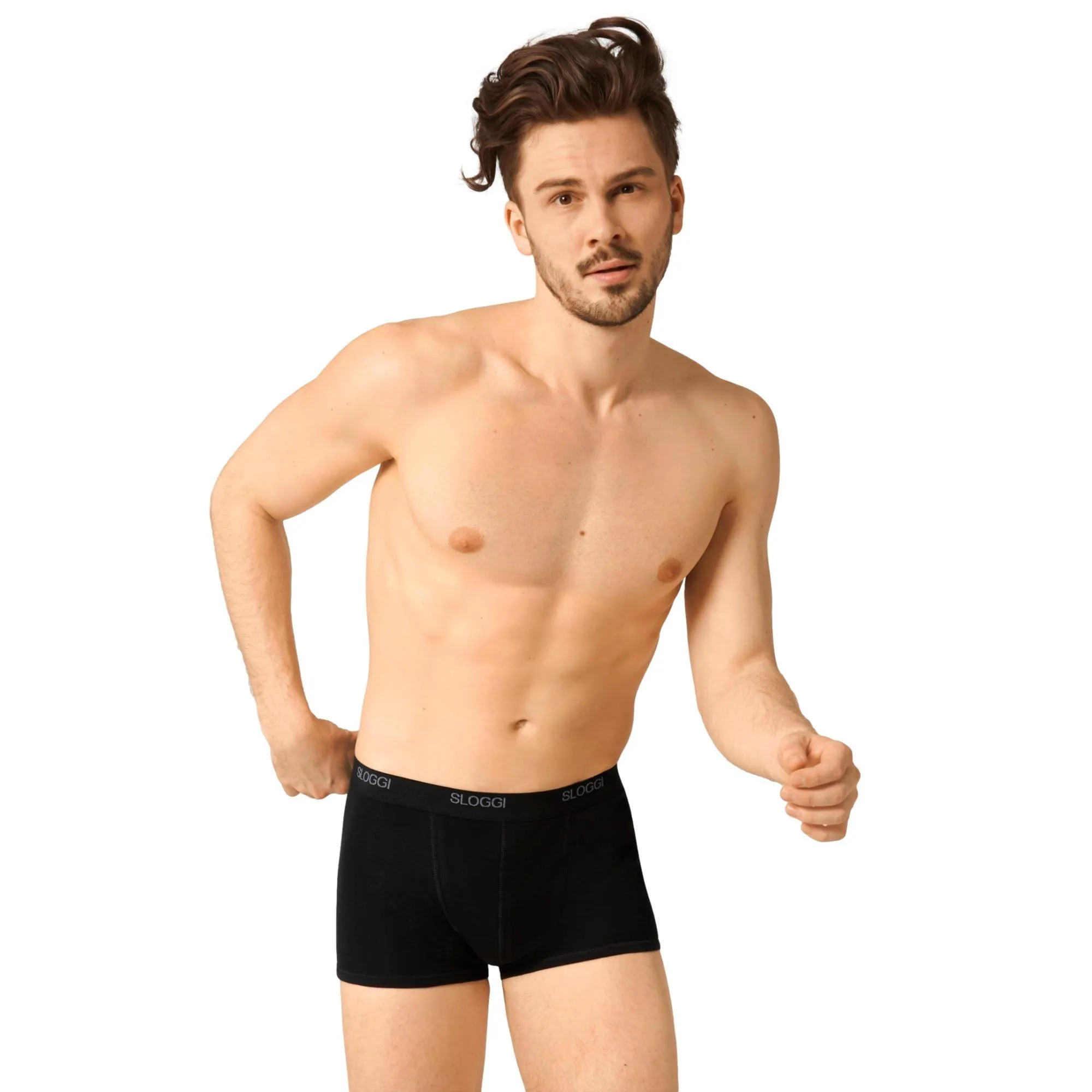 Sloggi Men Basic Short 2 Pack - Black