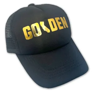Sol Baby Golden Foil Black Trucker Hat