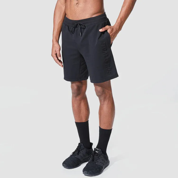 SQUATWOLF Men's Graphic Wordmark Jogger Shorts